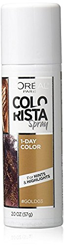 L'Oreal Colorista 1-Day Color Spray, #03 Gold, 2 oz (Pack of 2)