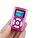 MP3 Player,Tuscom USB Mini MP3 Player LCD Screen Support 32GB Micro SD TF Card (Red)