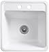 Kohler K-6655-2U-0 Park Falls Undercounter Sink with Two-Hole Faucet Drilling, White