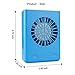 USB Mini Personal Fan With lanyard 3 Speeds Portable Necklace Fan USB Rechargeable Handheld Cooling Fans Powered by 18650 Li Battery,For Office Outdoor Travel Watch the games（Blue）