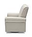 Delta Children Avery Upholstered Glider Swivel Rocker Chair, Metal, Sand
