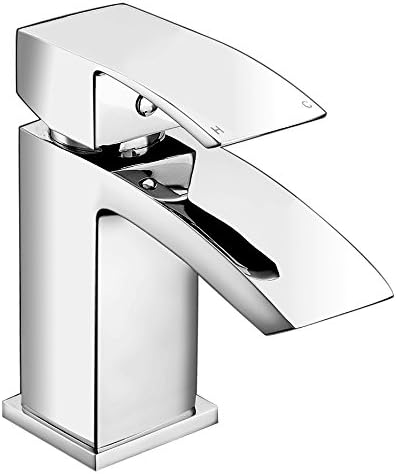 WATERFALL CHROME BATHROOM CLOAKROOM MINI SMALL BASIN MONO MIXER TAP