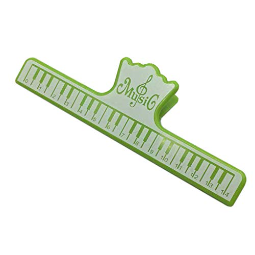 Pakala66 Music Sheet Clip Music Book Clip Book Page Holds Piano Book Clamps-Green - Thumbnail 5