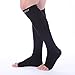 Doc Miller Open Toe Compression Socks, 20-30 mmHg, Toeless Compression Sleeves for Legs, Knee High Stockings for Shin Splints, Varicose Veins, Travel, Calf Support & Muscle Recovery, Men & Women, Pair