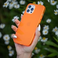 FELONY CASE - Neon Orange Crystal Clear Phone Cover