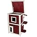 Petsfit Outdoor Cat House, 2 Story Outside Cat Shelter Condo Enclosure with Escape Door for Stray Feral Cats Weatherproof