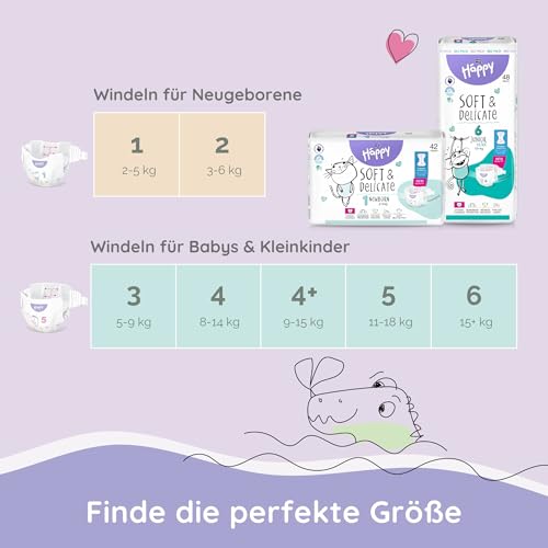 bella baby Happy Premium Windeln Größe 5 Junior 11-18 kg 104 Stück, DERMATEST & OEKO TEX Siegel, Babywindeln Einweg 10