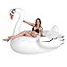 Kangaroo's Giant Swan Pool Float; 8.5 Foot Inflatable Raft