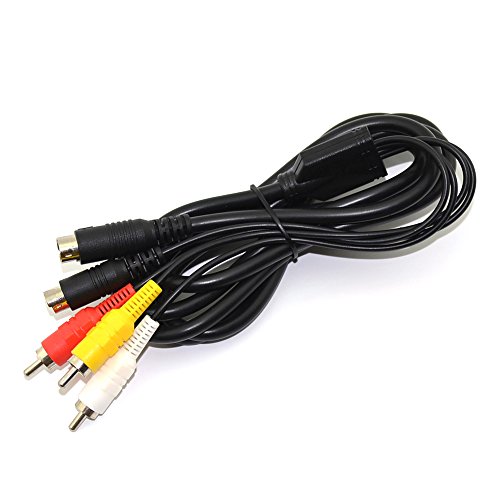 Cinpel Nickel Plating Plug S-Video AV Cable for SEGA Saturn