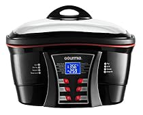 Gourmia GMC700 Supreme 8-in-1 Digital Multi-Function Cooker with 5.6 Qt Bowl, Fry Basket, Grill/Steam Racks - 1500 Watts- Includes Free Recipe Book