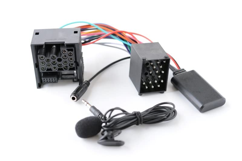 LeHang Car Wireless Bluetooth Audio Adapter MIC Handsfree AUX Cable Replacement Compatible With BMW E46 3 Series 2002-2006