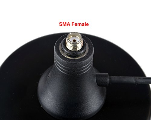 Proxicast Extra Large 3-Inch Magnetic Antenna Base (SMA Jack / SMA Plug) - 6.5 ft Coax Lead - for 3G/4G/LTE Cellular, Ham Radio, GPS Antennas