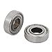 Uxcell a12021500ux0296 5 Pcs 12mm x 28mm x 8mm 6001ZZ Shielded Deep Groove Radial Ball Bearing (Pack of 5)