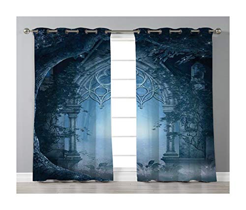 Goods247 Blackout Curtains Grommets Panels Printed Curtains Living