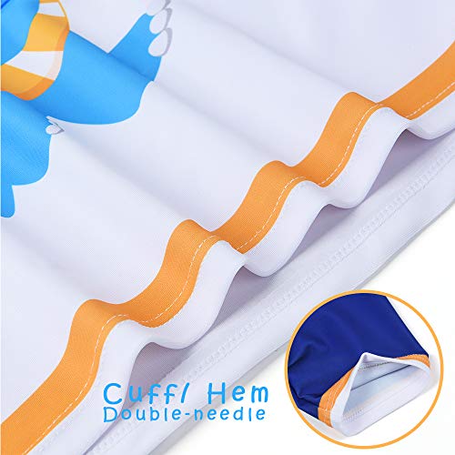 AMZTM Baby Peuter Jongens 2-Stuks Dinosaurus Badpak Kofferbak en Rashguard - Image 4