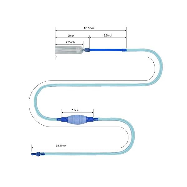 bedee-Fish-Tank-Cleaner-Aquarium-Vacuum-Siphon-Pump-75ft-with-Flow-Control-Tap-Fish-Tank-Drainer-Gravel-Cleaner-Water-Filter-Syphon-Hose-Automatic-Fluids-Transfer-Self-Priming bedee Fish Tank Cleaner Aquarium Vacuum Siphon Pump 7.5ft with Flow Control Tap - Fish Tank Drainer Gravel Cleaner Water…