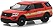 2016 Ford Explorer Fire Department City of New York (FDNY) with FDNY Squad Number Decal Sheet Hobby Exclusive 1/64 Diecast Model Car by Greenlight 42823