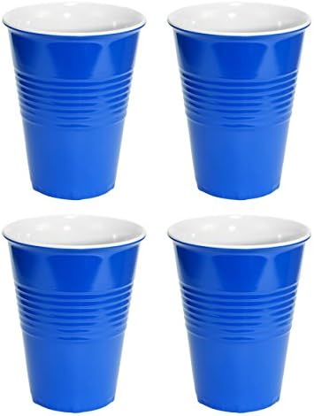 Fairly Odd Novelties Cup (Made out of Melamine) - Living It Large Drink Solo or with A Friend, 20 oz, Blue, 4 Pack