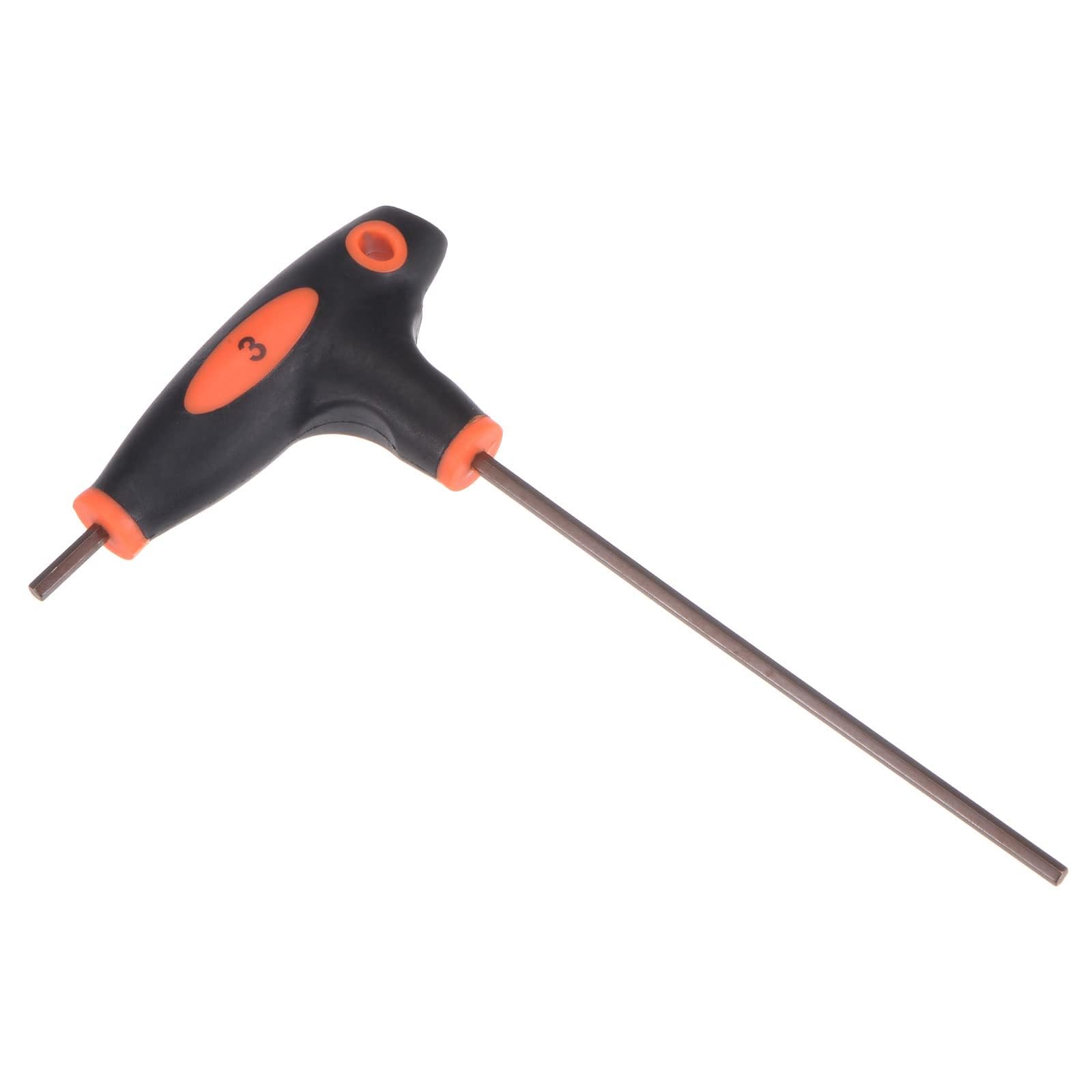 TOP-VIGOR 1Pcs 3mm Hex Key T-Handle, T Bar Dual End Wrench Spanner Allen Key for Home Repair and Mechanical Maintenance, Metric S2 Steel