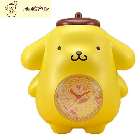 Amazon Co Jp ポムポムプリン キャラ型 目覚まし時計 アラーム クロック 時計 グッズ サンリオ インテリア ホビー
