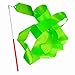 Shxstore Rhythmic Gymnastics Ribbon, Praise Dancing Streamers for Kids, Green, 1 Set