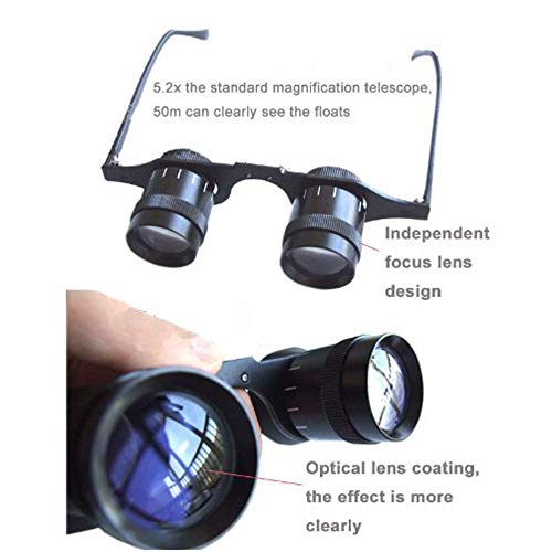 NuoYa001 5.2x30 Glasses Magnifying Loupes Fishing Binocular Focus - Thumbnail 2