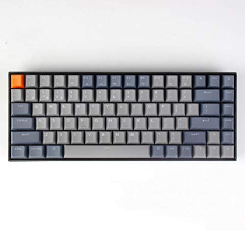Keychron K2 Bluetooth Wireless Mechanical Keyboard with Double Shot PBT Keycaps/Gateron Brown Switch/White LED Backlit/Anti Ghosting/N-Key Rollover, 84 Key Keyboard for Mac Windows