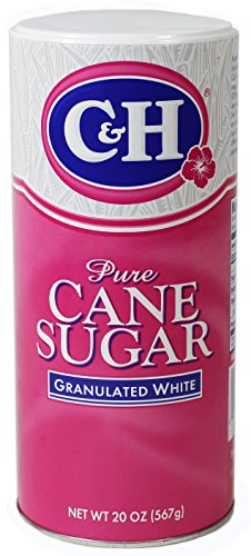 image for C&H Pure Cane Granulated Sugar, 20 Oz Easy Pour Reclosable Top Caniste