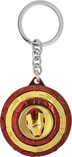 UniqOutlet Red-Gold Iron Man Face Keychain