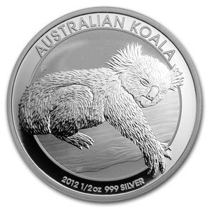 2012 Australian Koala 1/2 Troy Ounce Silver Coin