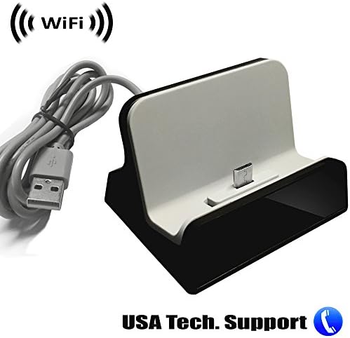 SCS Enterprises Spy Camera with WiFi Digital IP Signal, Recording & Remote Internet Access, Camera Hidden in Phone Charging Station (MicroUSB Charger)