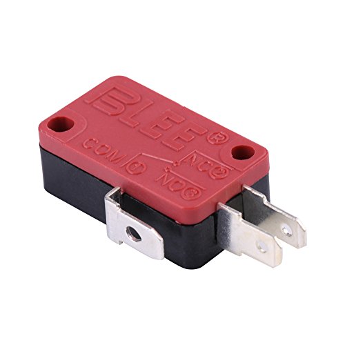 3 Pins Push Button Micro Switch Replacement for Arcade Game,10Pcs Red