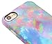 A-Focus Case for iPhone 7 Case, iPhone 8 Case, Frosted Full Print Slim Pink Blue Green Marble Pattern Series Anti Scratch Anti Finger Flexible TPU Case for iPhone 7 iPhone 8 Matte Colorful