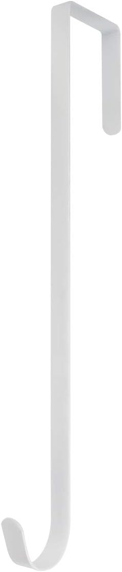 Wreath Hangers - BNYZWOT 15 Inches Heavy Duty Wreath Hanger for Front Door Door Large Wreath Hanger Christmas Wreaths Decorative Hook Premium Sturdy Metal White