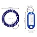 SENHAI 12 pcs Wristband Keychains & 6 pcs Key Tags, Plastic Coil Stretch Elastic Spring Spiral Bracelet Key Ring for Gym Pool ID Badge, Plastic ID Tags with Label Window for Keychain Pet Luggage Bag
