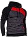 MINSNOWLER Mens Long Sleeve Grey Sweatshirt Jackets Hoodies Men Sweatshirt men hoodie sweatshirt Color F (UK XL)