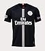 Redrun PSG X 18/19 Season 7# Mbappe Mens Away Soccer Jersey & Armbands Black/White