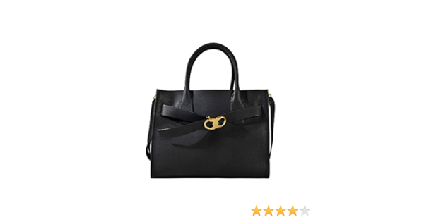 gemini link leather tote