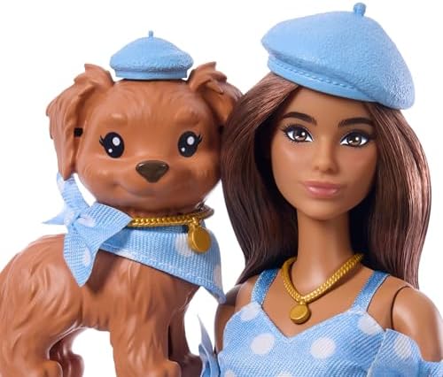 Twinning Looks Muñeca y perrito con conjuntos a juego