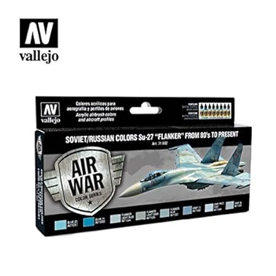 Vallejo - سلسلة ألوان الحرب الجوية السوفيتيةالألوان الروسية Su-27 Flanker من 80s إلى الوقت الحاضر - VJ71602