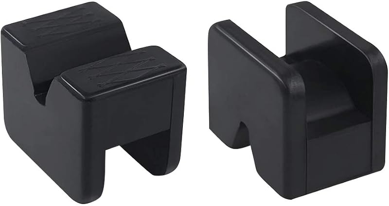 YIXISI 2 Pack Rubber Jack Pad Adapter 3 Ton Universal Slotted Frame Rail