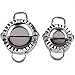 2 Pack Small and Large Dumpling Maker Stainless Steel Dumpling Press Mold,Kitchen Accessories Tools