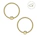 Ruifan 20G 10mm Nose Hoop Lip Eyebrow Tongue Helix Tragus Cartilage Septum Piercing Ring 8PCS - Mix Color