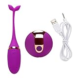 Livoty 10 Frequency Cute Waterproof Remote Control Jump Egg F-e-m-a-l-e Adult GAME (Purple)