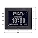 Day Clock Extra Large Impaired Vision Digital Alzheimer Clock Dementia with Time, Day and Date, Month and Year Showing, Calendar/Photo Display Function, for Elderly, Memory Loss,Alzheimer