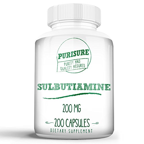 Sulbutiamine 200mg (200 Capsules) | Nootropic | Cognitive Enhancer | Reduce Fatigue | Enhance Memory, Learning, Focus, Concentration | Mood Support | Boost Mental and Physical Energy