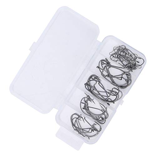 Feiner Verarbeitungs-Angelhaken, Barb Design Wide Belly Angelzubehör-Wurmhaken, für Fischer Süßwasser