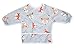 Pikababy Long Sleeved Bib | Easy-Wear & Take-off Bibs with Pocket | Washable Easy-Clean Bibs | Waterproof Baby Bibs | Stain & Odor Resistant Smock | Baby Boy Girl | 6-24 Months (Fox)
