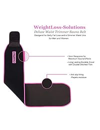 CHARMAX Waist Trimmer Belt - Stomach Fat Burner, Ab Belt, Weight Loss, Waist Trainer Sweat Wrap for Men & Women Low Back and Lumbar Support