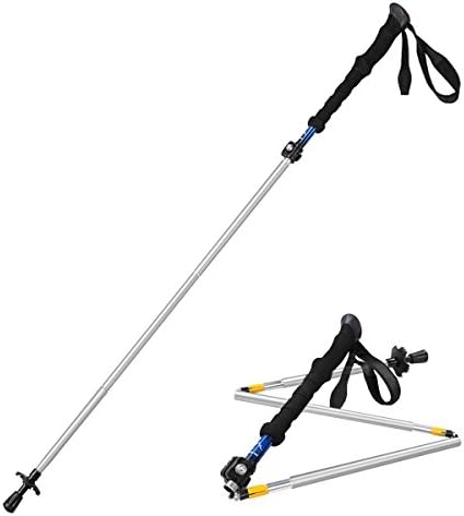 Himal 1 PCS Folding Collapsible Travel Hiking Walking Stick Trekking Pole with EVA Foam Handle